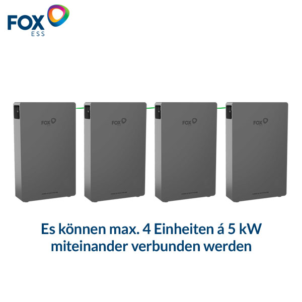 FOX ESS EK5 Hochvoltspeicherbatterie 5.18 kWh Skalierbarkeit - Bild