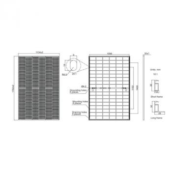 JA Solar 430w Bifazial Glas-Glas JAM54D41 GB-LB Details - Bild