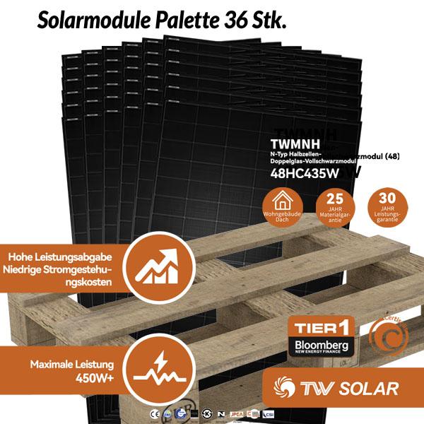 Tongwei TWMNH48HC 435 W Solarmodule 36 Stk Palette kaufen - Bild